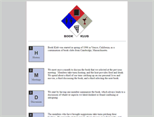 Tablet Screenshot of bookklub.com